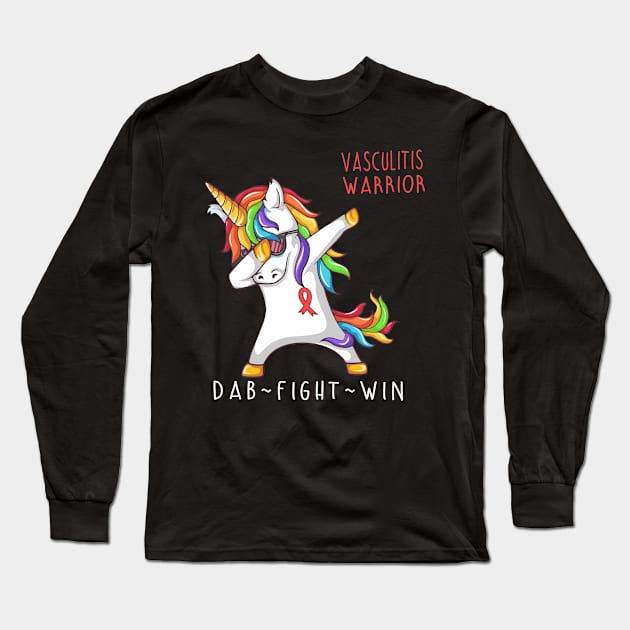 VASCULITIS Warrior Dab Fight Win Long Sleeve T-Shirt by ThePassion99
